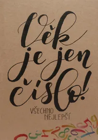 Přáníčko BeBechy – recyklovaný papír - Věk