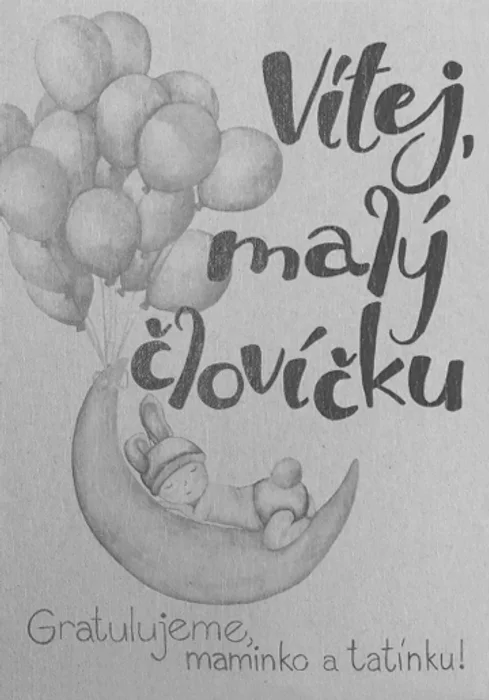 Termék főképe Přáníčko BeBechy – recyklovaný papír – Vítej