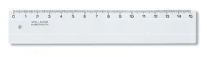 Vonalzó 742500 15 cm átlátszó