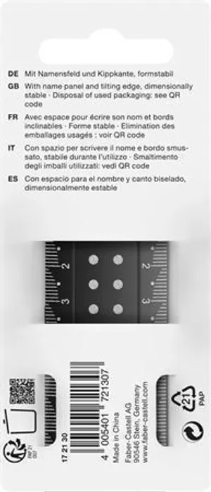 Termék főképe Pravítko Faber-Castell Dots 30 cm, mix barev, extra odolné [1 ks]