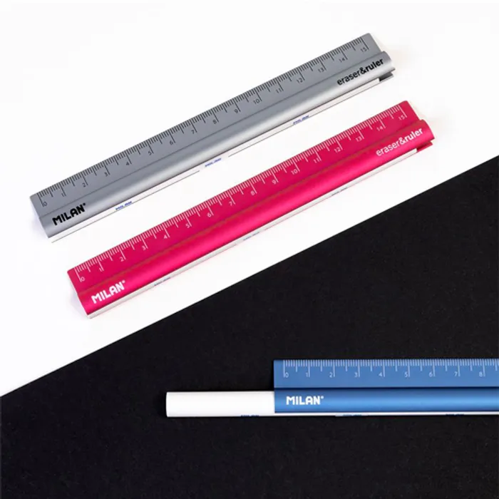 Termék főképe Pravítko kovové Metal touch 15 cm + guma - blistr