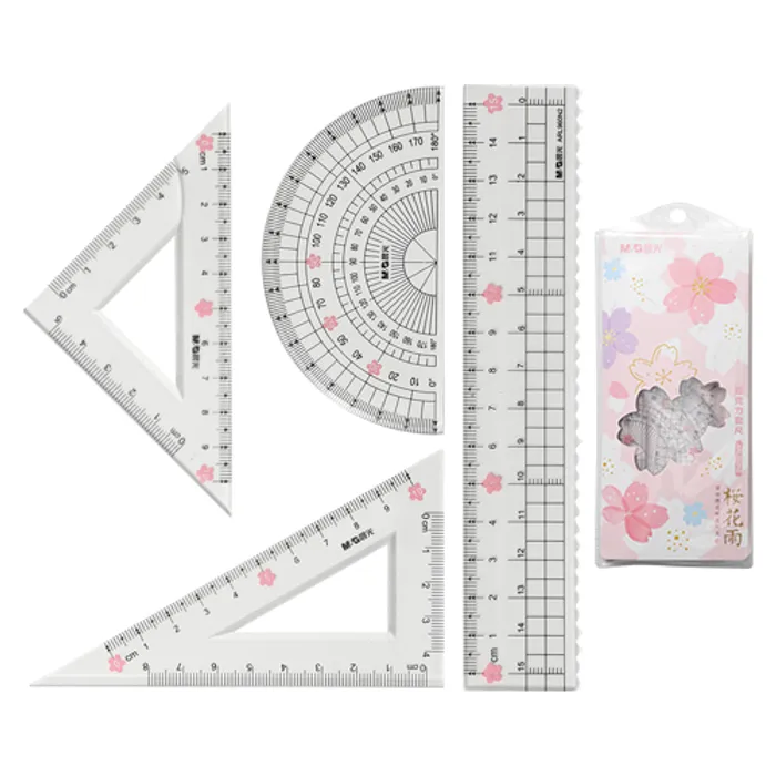 Termék főképe Pravítko M & G 15 cm Sakura, sada 4 ks