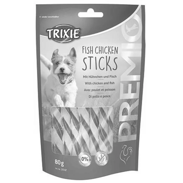 Termék főképe Premio FISH CHICKEN STICKS měkké tyčinky kuře s rybou 80 g