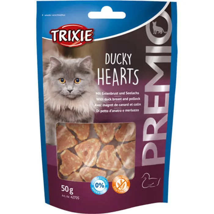 Termék főképe Premio HEARTS light- srdíčka z kachních prsíček a lososa 50g