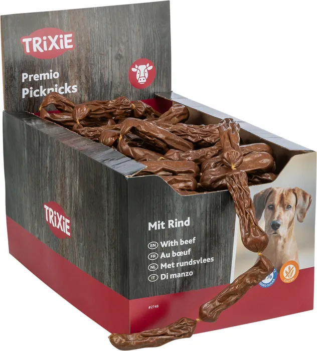 Termék főképe Premio PICKNICKS klobásky - hovězí maso 8g, 1ks - TRIXIE