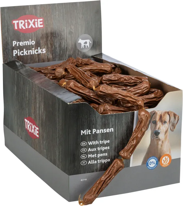 Termék főképe Premio PICKNICKS klobásky - s dršťkami 8 g, - TRIXIE