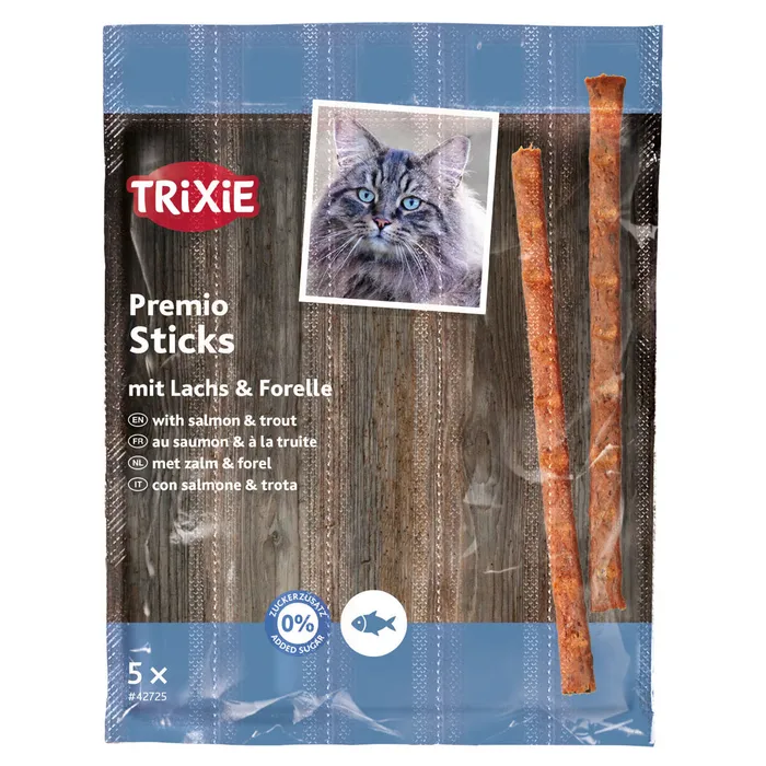Termék főképe PREMIO Quintett tyčinky losos/pstruh 5 x 5 g
