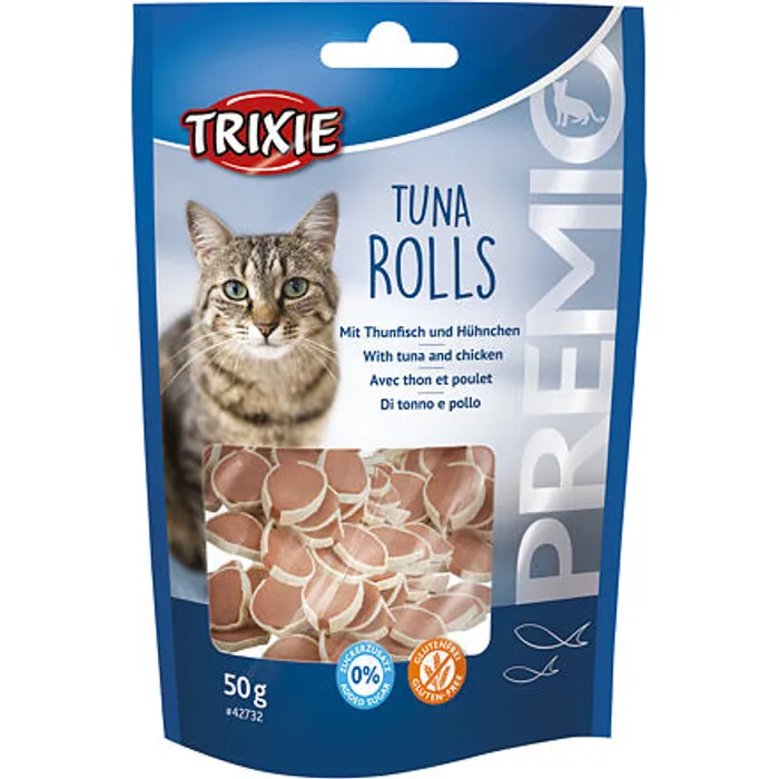 Termék főképe PREMIO Tuna Rolls 50 g - s tuňákem a kuřecím masem