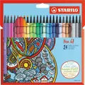 Prémium szálas jelölő - STABILO Pen 68 - 24 db-os készlet