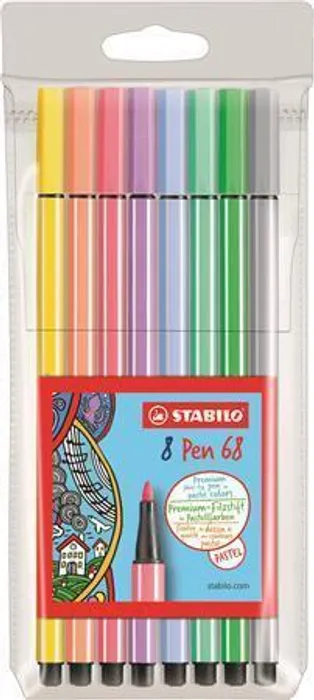 Termék főképe Prémiový vláknový fix - STABILO Pen 68 - 8 ks sada