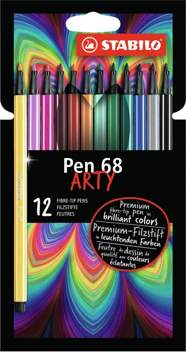 Termék főképe Prémiový vláknový fix - STABILO Pen 68 - ARTY - 12 ks sada
