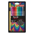 Prémium szálas jelölő - STABILO Pen 68 - ARTY - 12 db-os szett