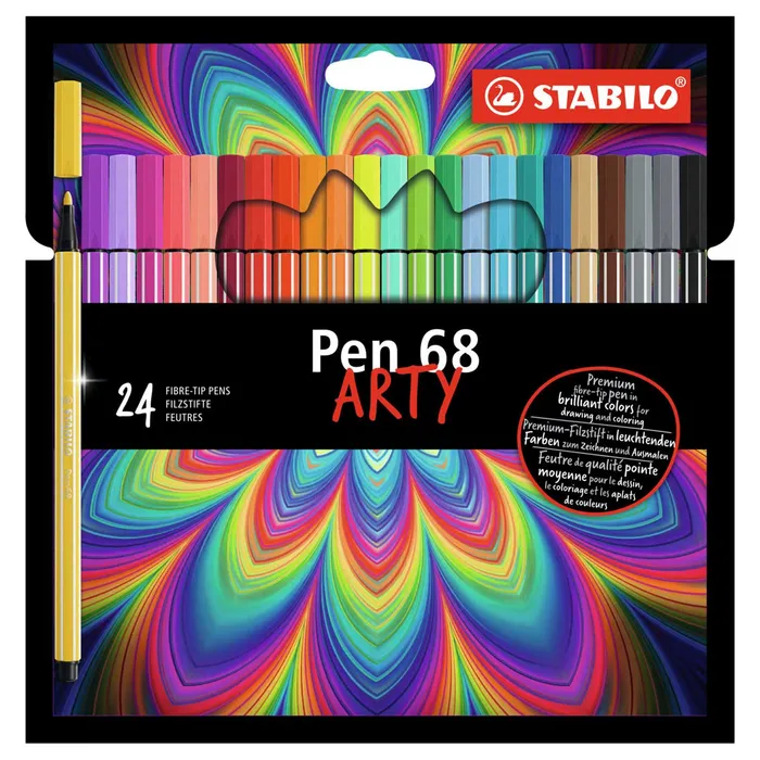 Termék főképe Prémiový vláknový fix - STABILO Pen 68 - ARTY - 24 ks sada