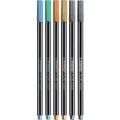 Prémium szálas fémes marker STABILO Pen 68 metál - 6 darabos készlet dobozban