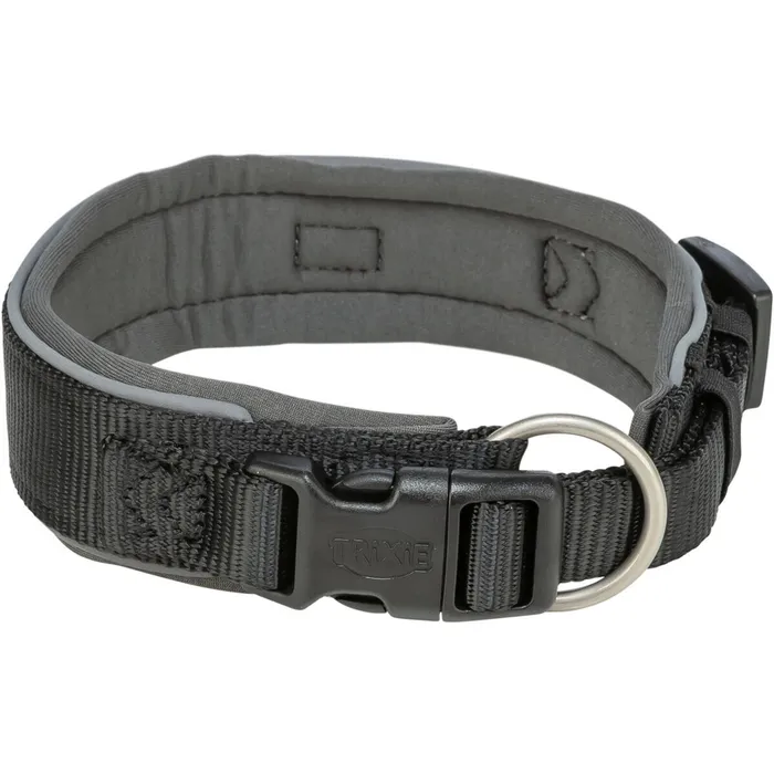Termék főképe PREMIUM obojek extra široký, černá/grafit S-M: 33-42 cm/35 mm