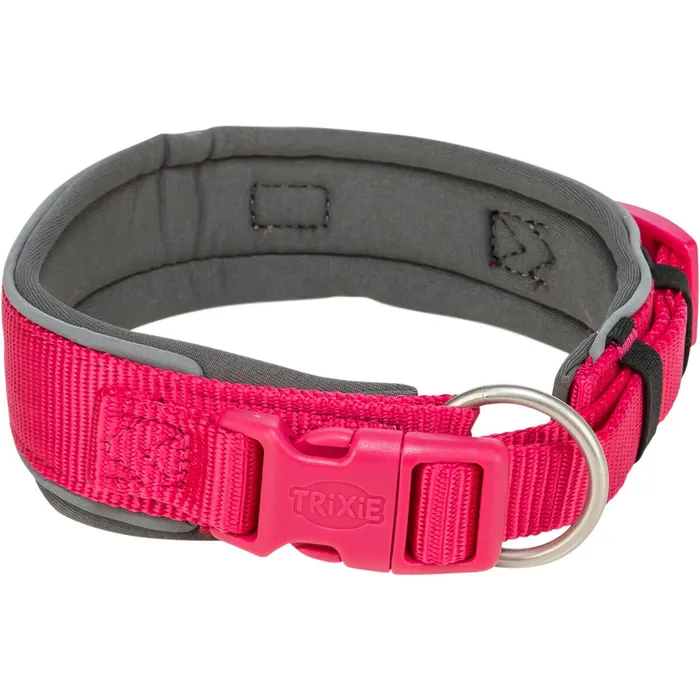 Termék főképe PREMIUM obojek extra široký, fuchsia/grafit M-L: 40-48 cm/40 mm