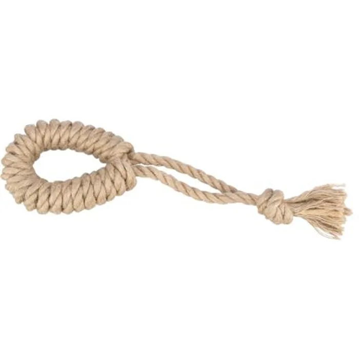 Termék főképe Přetahovací lano s kruhem, 32 cm, konopí/bavlna