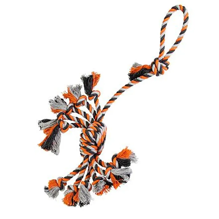 Termék főképe Přetahovadlo SPIDER HipHop s 11 rameny 51 cm / 150 g šedá, tm.šedá, oranžová