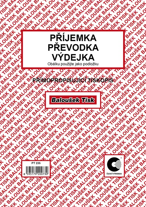 Termék főképe Příjemka - převodka - výdejka A5 PT235