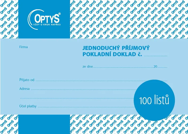 Termék főképe Příjmový doklad A6, jednoduchý, 100 listů 1067
