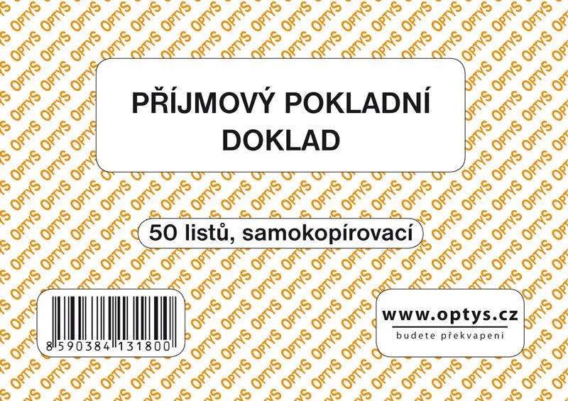 Termék főképe Příjmový doklad A6, jednoduchý, samopropisovací, 50 listů 1318