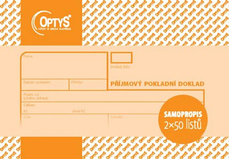 Termék főképe Příjmový doklad A6, samopropisovací, 2 x 50 listů 1091