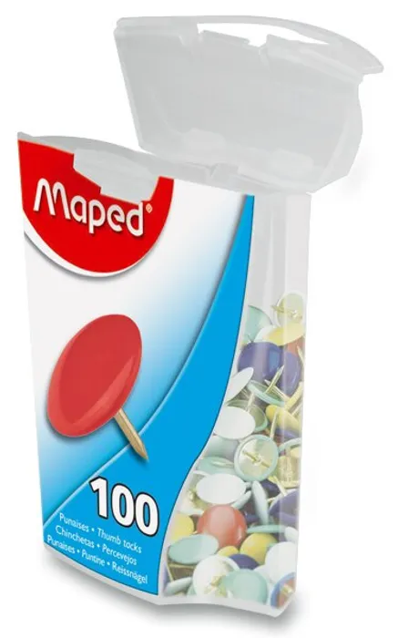 Termék főképe Připínáčky barevné, 100 ks, mix barev