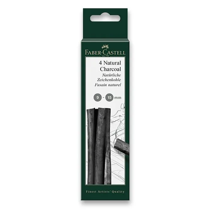 Termék főképe Přírodní uhel Faber-Castell Pitt Monochrome - 9-15 mm, 4 kusy