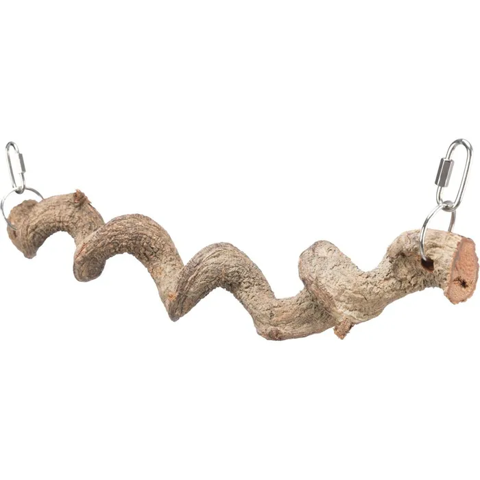 Termék főképe Přírodní závěsné "cikcak" bidýlko, 36 cm/o 25 mm, dračí dřevo