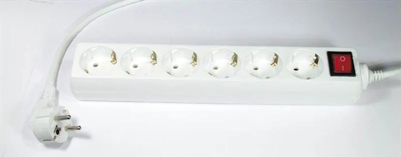 Termék főképe Prodlužovací kabel, 6 zásuvek, 3 m, s vypínačem