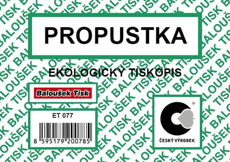 Termék főképe Propustka A7 ET077