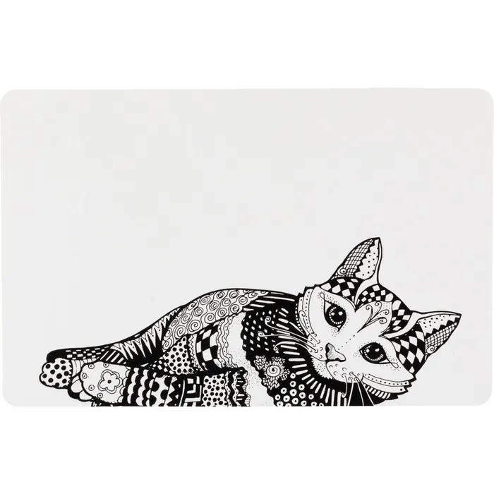 Termék főképe Prostírání Place Mat kočka 44 x 28 cm bílo/černé