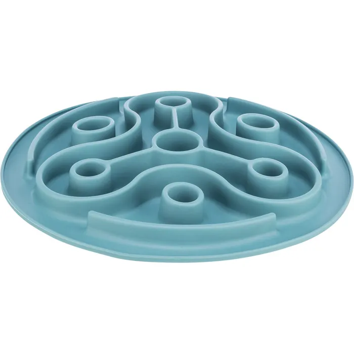 Termék főképe Protihltací talíř Slow feeding TRIANGL, k pomalému krmení, TPE, o 28 cm, modrá