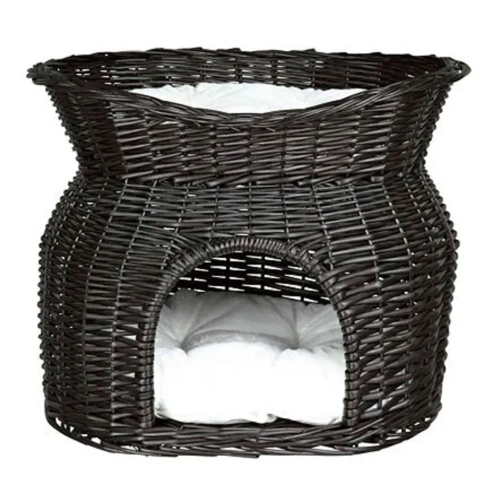 Termék főképe Proutěná bouda s odpočívadlem černá 54x43x37cm TRIXIE