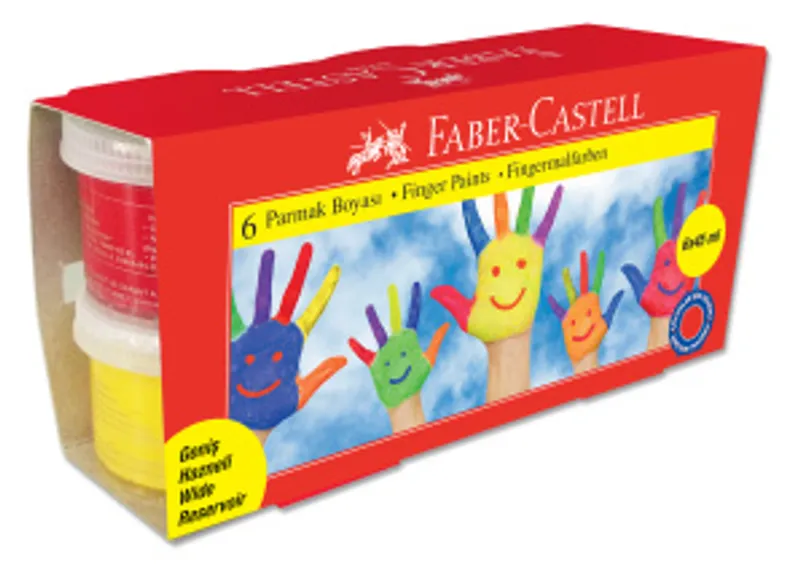 Termék főképe Prstové barvy 6ks, 45 ml Faber Castell 160422