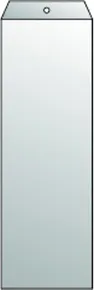 Átlátszó borító 112x326 mm-es állománykártya, 120mikrofon. [100 db]