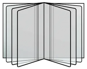 Átlátszó borító 80x115mm jogosítvány betét 300/140mic. [10 db]