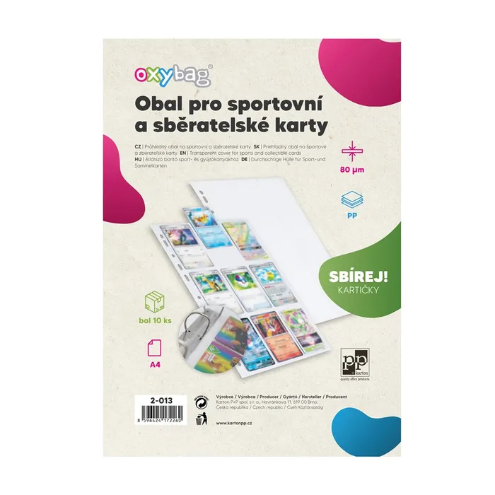 Termék főképe Průhledný obal A4 PP SPORT karty, 80mic lesk