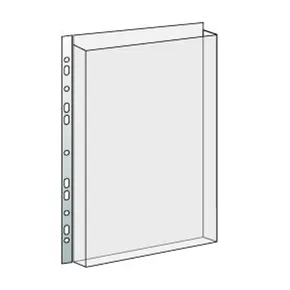 Átlátszó borító katalógusokhoz PP euro zsanér 180mic.240x310x20mm [10 db]