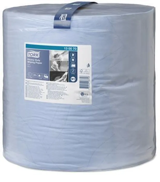 Termék főképe Průmyslová papírová utěrka Tork 130070 Heavy-Duty Advanced 430 velká role modrá [1 ks]