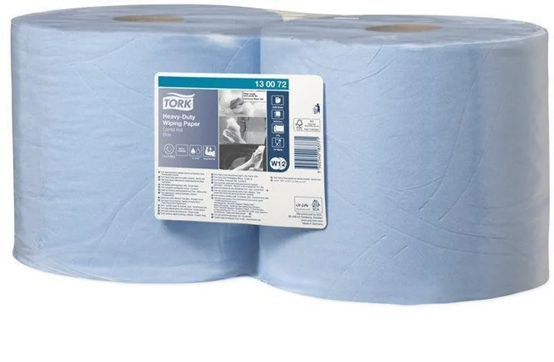 Termék főképe Průmyslová papírová utěrka Tork 130072 Heavy-Duty Advanced 430 malá role modrá [2 ks]