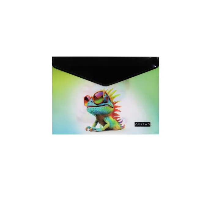 Termék főképe Psaníčko s drukem A5 s tiskem crazy animals chameleon