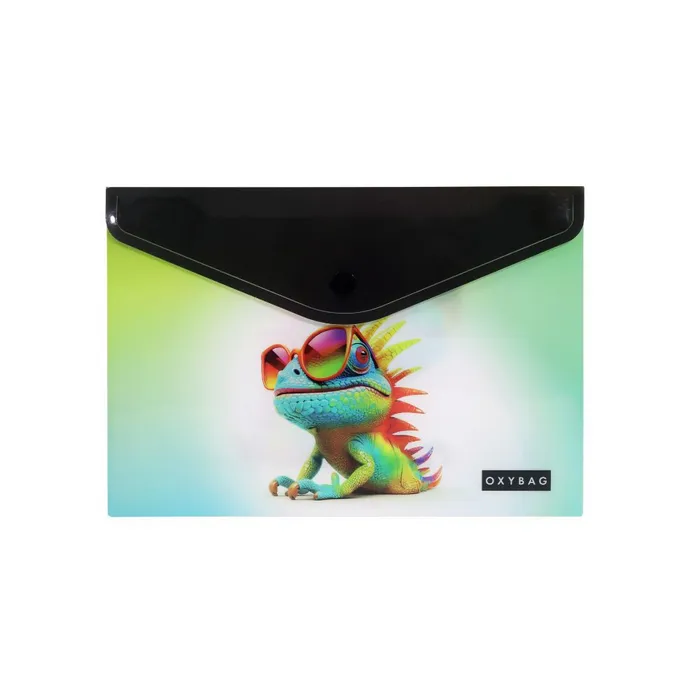 Termék főképe Psaníčko s drukem A5 s tiskem crazy animals chameleon