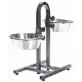 Dog bar - állítható tálmagasság, 2x 2,8l/24cm tál