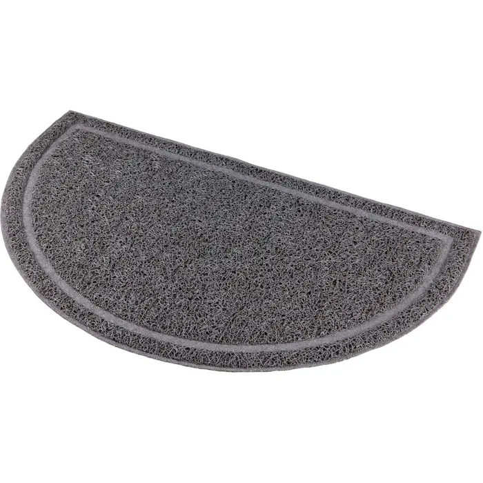 Termék főképe Půlkruhová PVC předložka šedá k WC 59 x 35cm