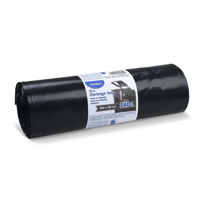 Termék főképe Pytel na odpadky (LDPE) černý 100 x 125 cm 240L [10 ks]