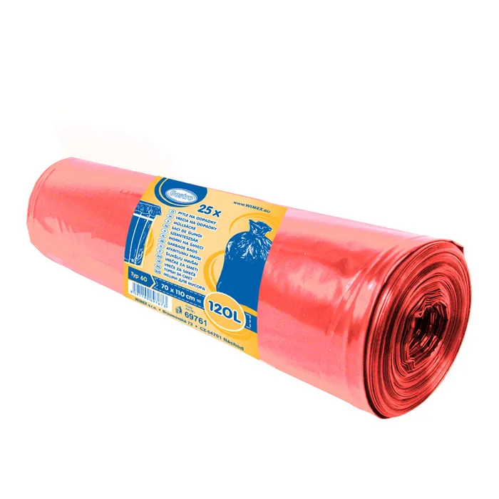 Termék főképe Pytel na odpadky (LDPE) červený 70 x 110 cm 120L [25 ks]