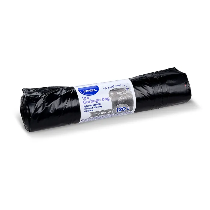 Termék főképe Pytel na odpadky (LDPE) zatahovací černý 70 x 100 cm 120L [10 ks]