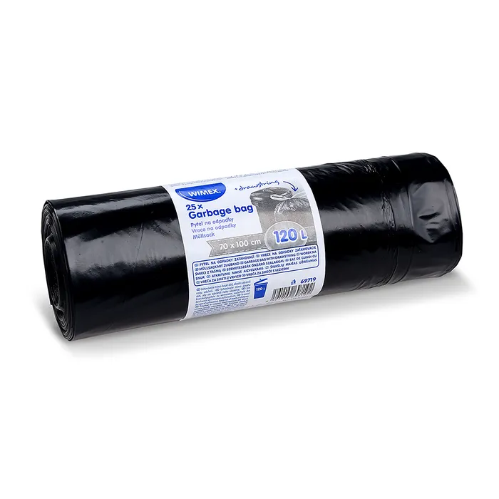 Termék főképe Pytel na odpadky (LDPE) zatahovací černý 70 x 100 cm 120L [25 ks]