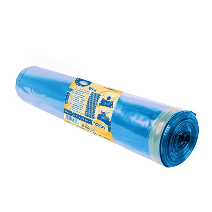 Termék főképe Pytel na odpadky (LDPE) zatahovací modrý 70 x 100 cm 120L [25 ks]